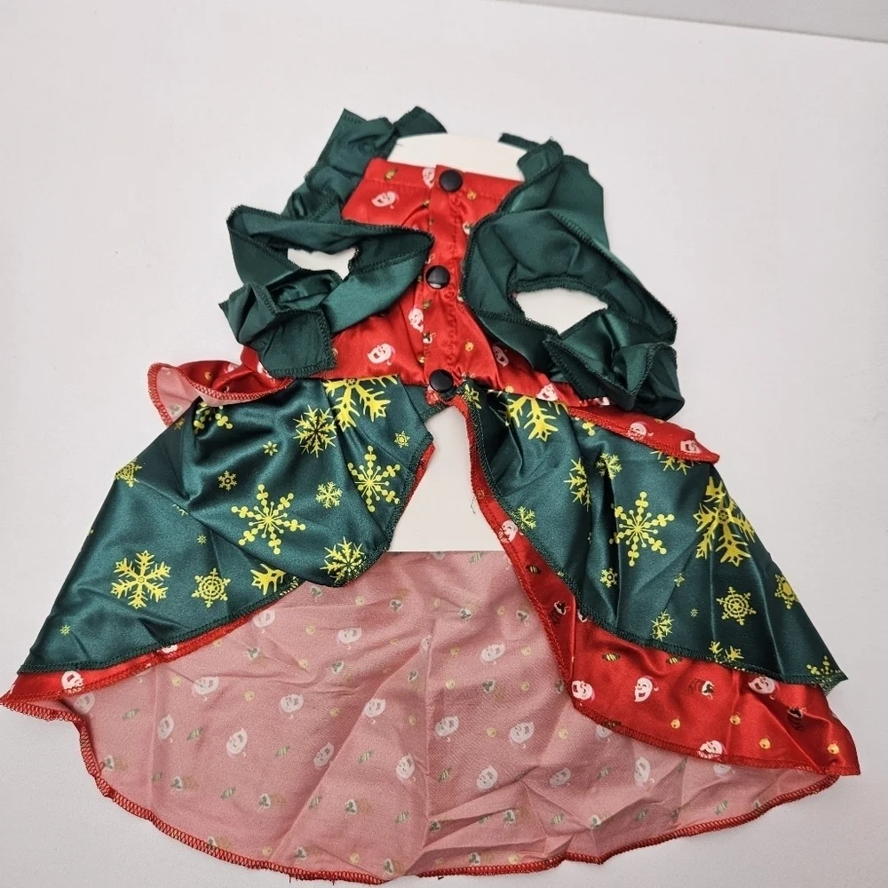 Christmas dress for pet holiday dress